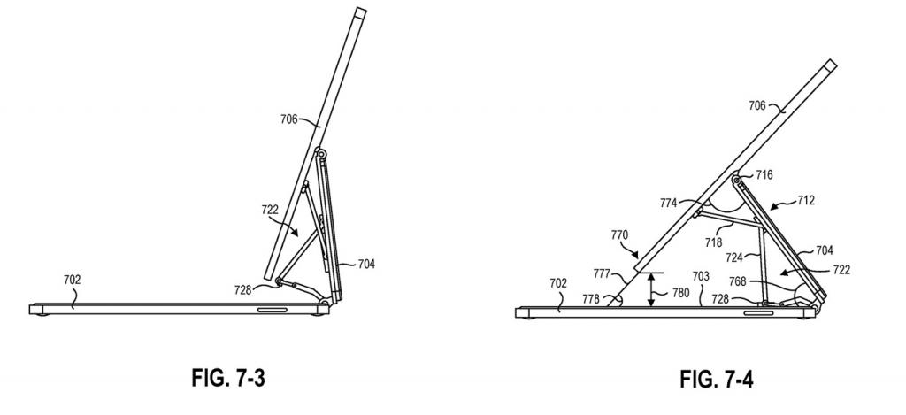 2021年7月28日微軟 Surface 新專利曝光，類似蘋果 iPad 妙控鍵盤設(shè)計